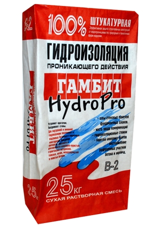Гидроизоляция Смесь ГАМБИТ В-2